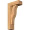 Ekena Millwork Funston Block Smooth Bracket w/ Offset Brace, Western Red Cedar, 5 1/2"W x 14"D x 26"H BKT0604X14X26FST05SWR - alternate 1